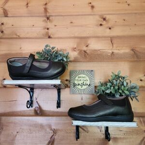 Drew Rose 14375 Brown Leather Mary Jane Orthopedic‎ Comfort Walking Shoes Sz 9 M